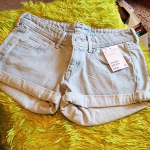New denim shorts
